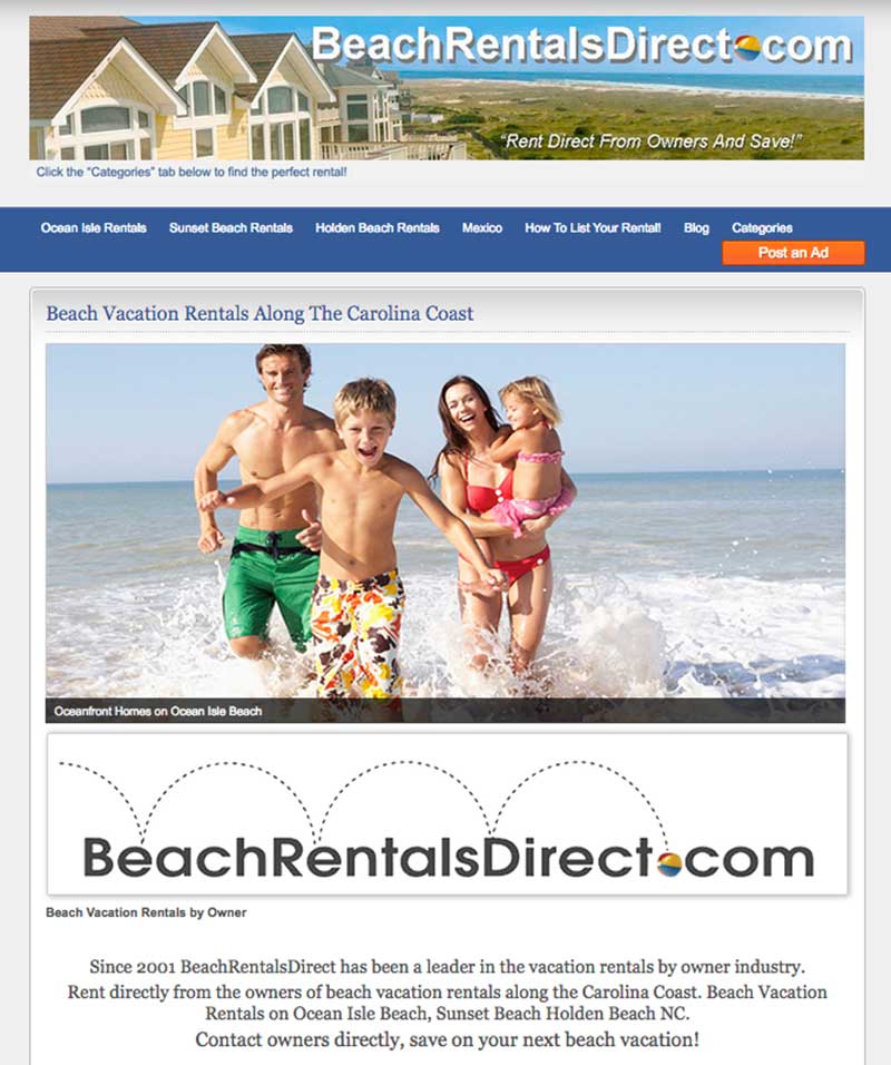 Holden Beach NC Vacation Rentals By Owner